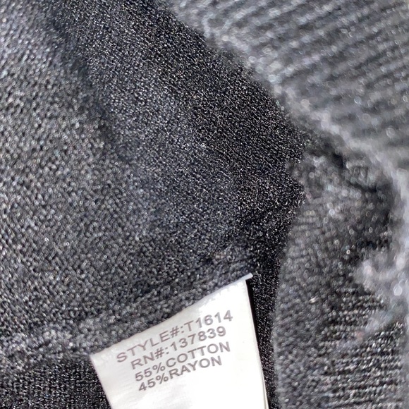 DREAMERS black sweater lattice back size medium/large - Picture 8 of 9